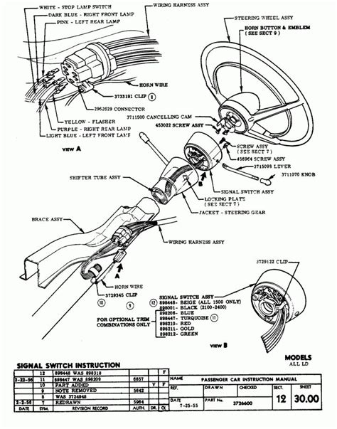 1974 Chevrolet Monte Carlo: Unveiling the Steering Column Wiring Blueprint!